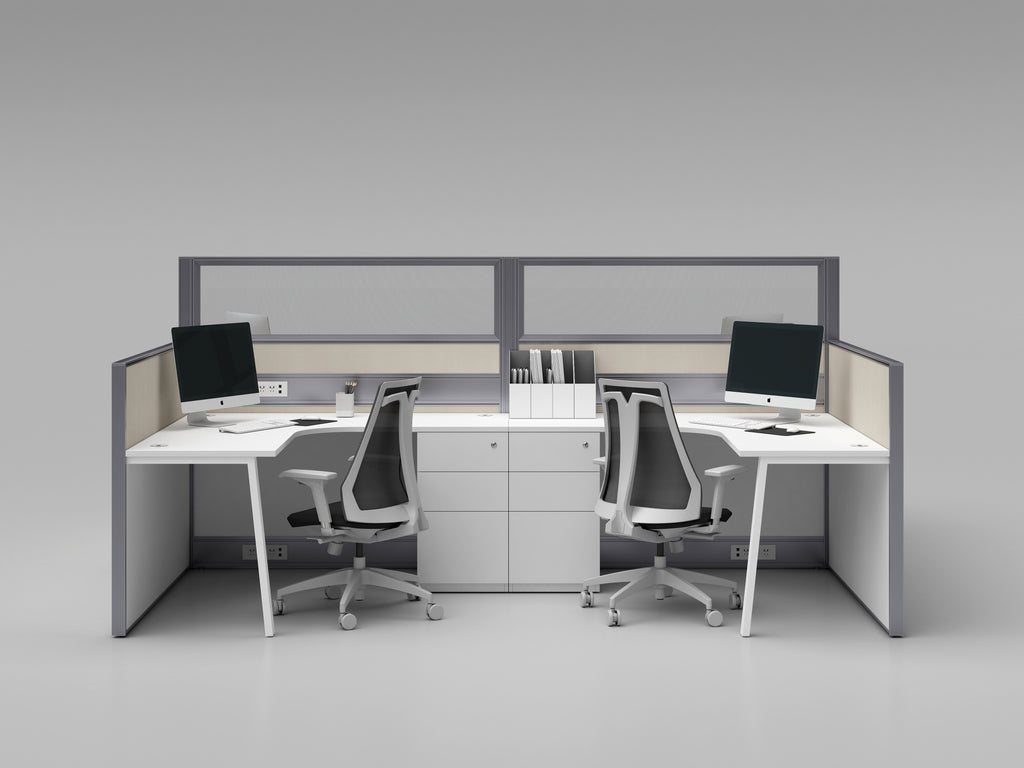 Cubicle Workstation - 55mm Aluminum Frame Partition - X55 Series