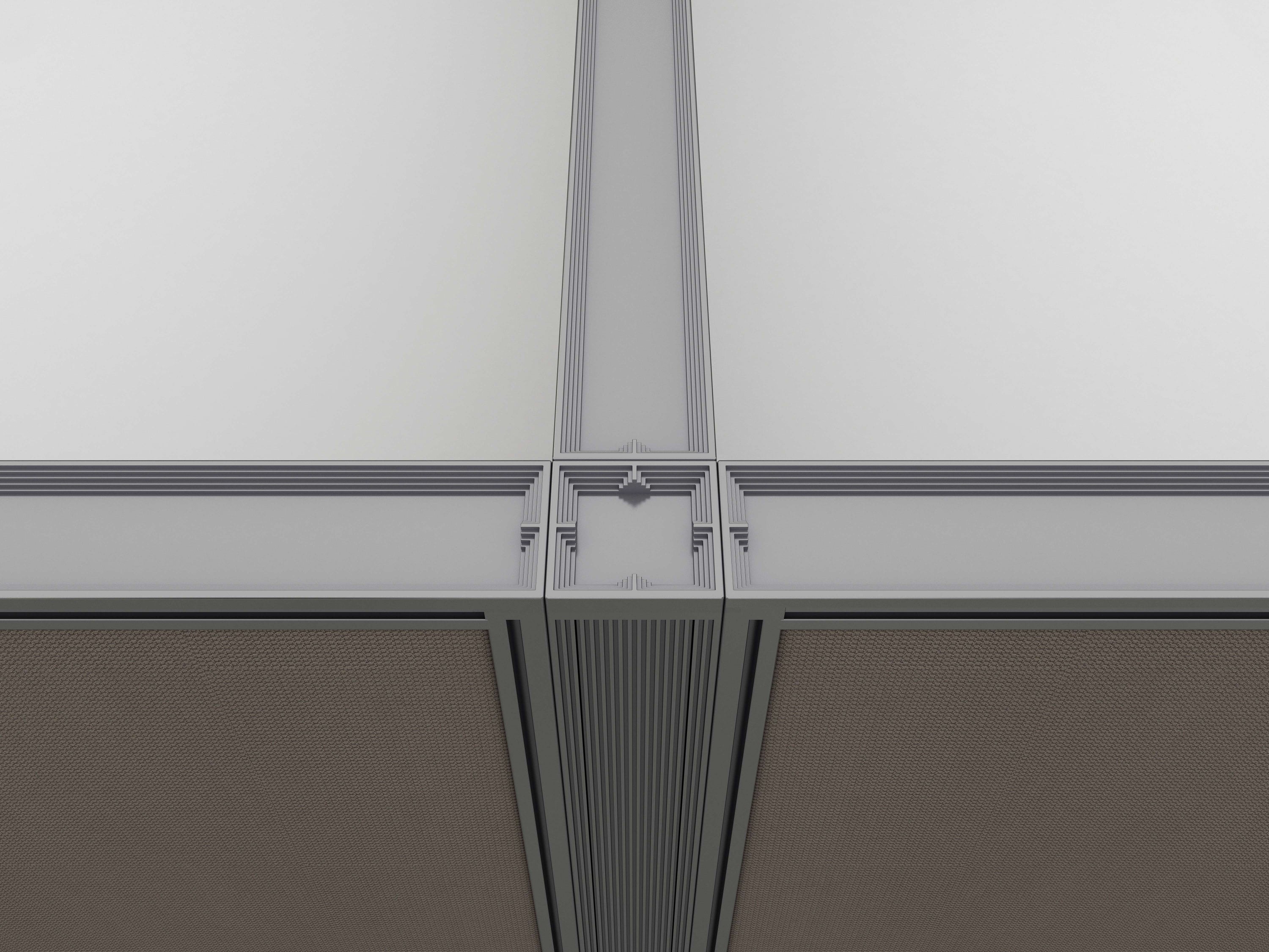 Cubicle Workstation - 55mm Aluminum Frame Partition - X55 Series