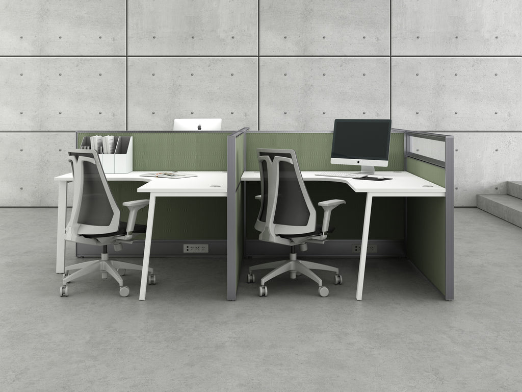 Cubicle Workstation - 55mm Aluminum Frame Partition - X55 Series